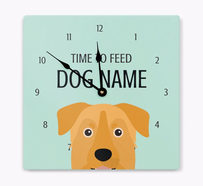 Time To Feed: Personalized {breedFullName} Wall Clock